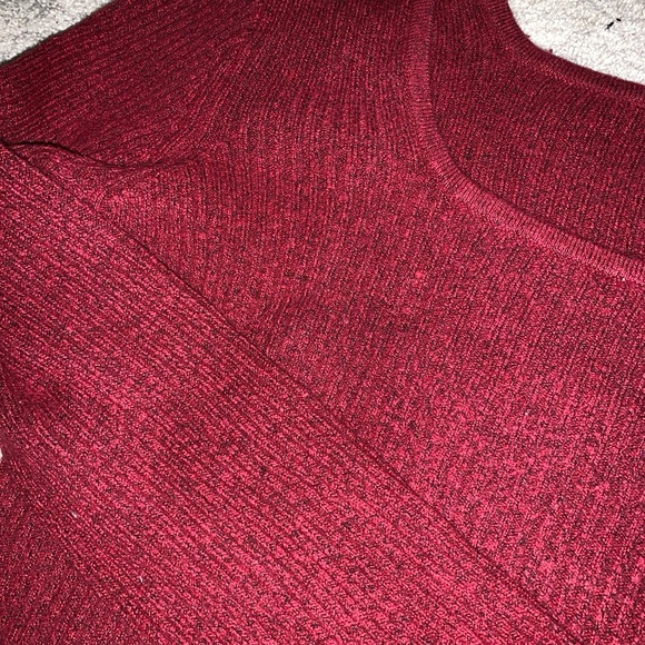 Women's Scoop Neck Pullover Sweater XL Burgundy Soft Knit - Old Navy - Picture 5 of 7